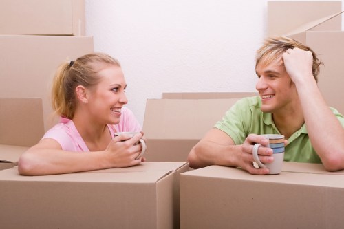 Careful handling of items in a Brixton flat move