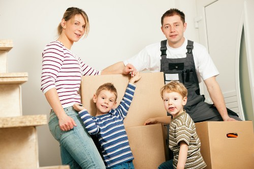 Staff reviewing a safety checklist before a removal job