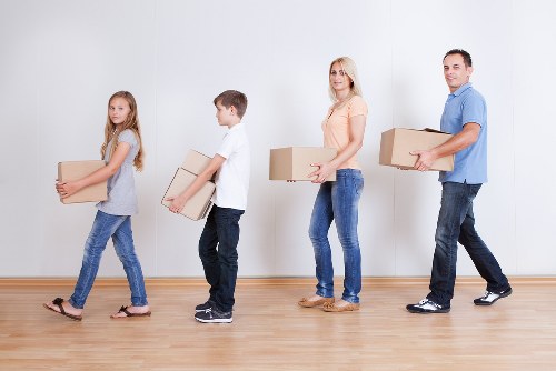 Professional movers handling a Brixton flat relocation